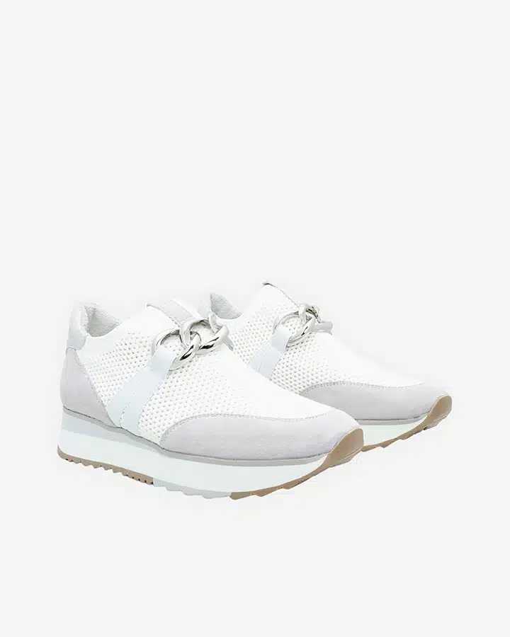 Basket Sans Lacets Lycra Blanc Xaby