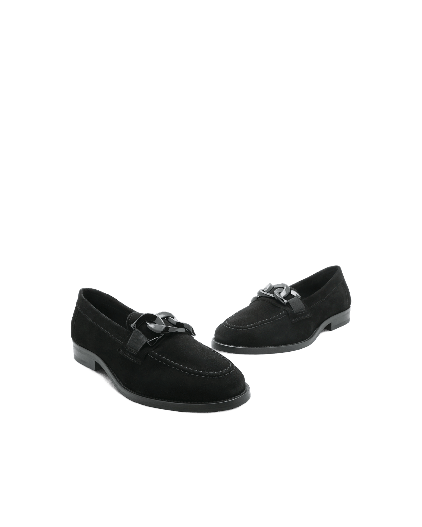 Mocassin daim noir femme Evian