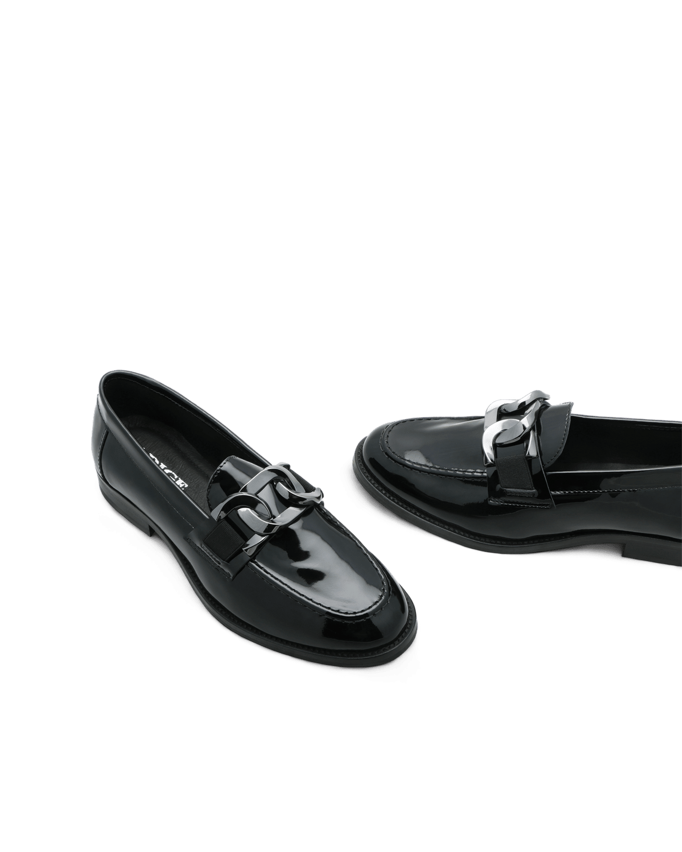 Mocassin vernis noir femme Evian