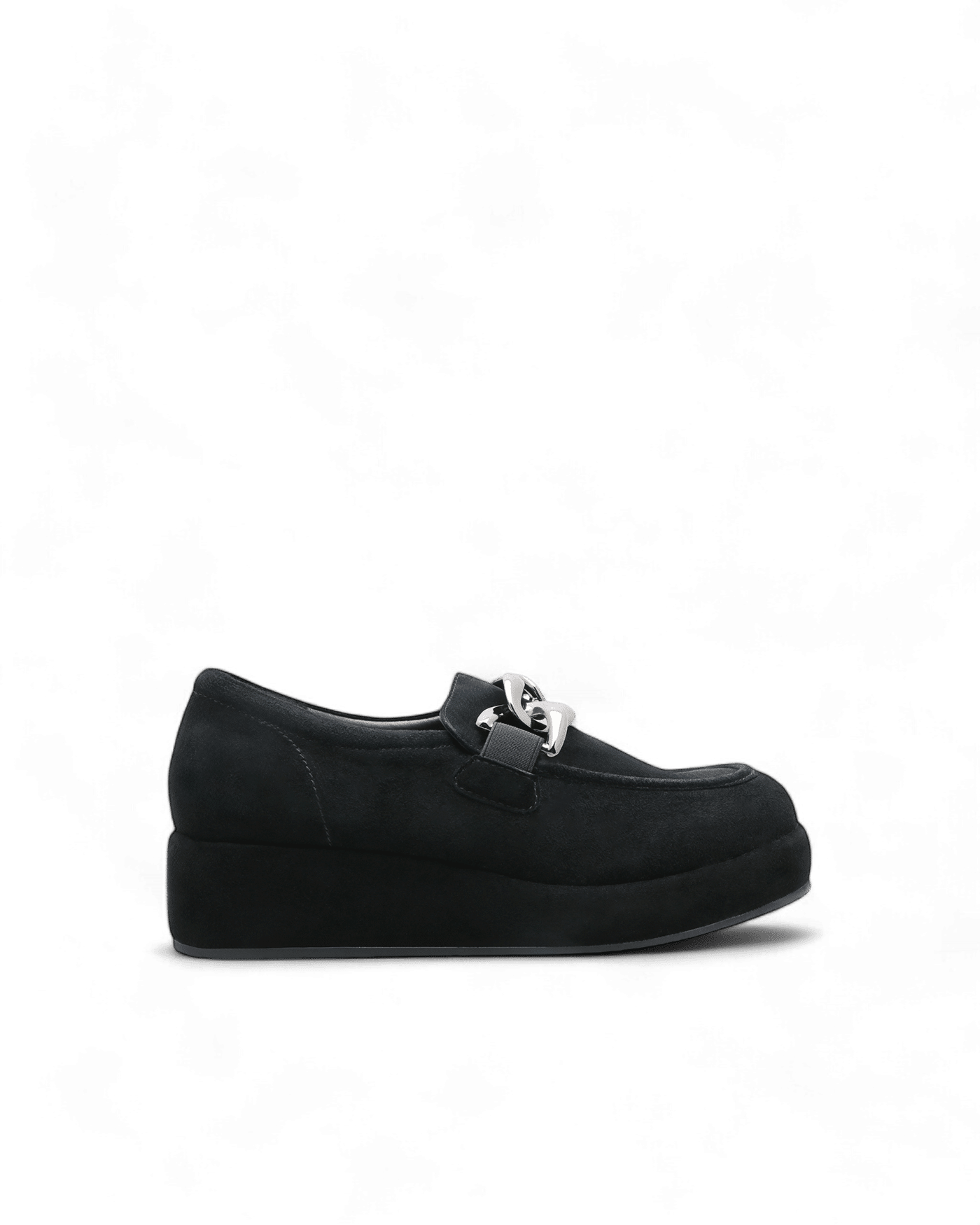 mocassin plateforme femme noir neuf