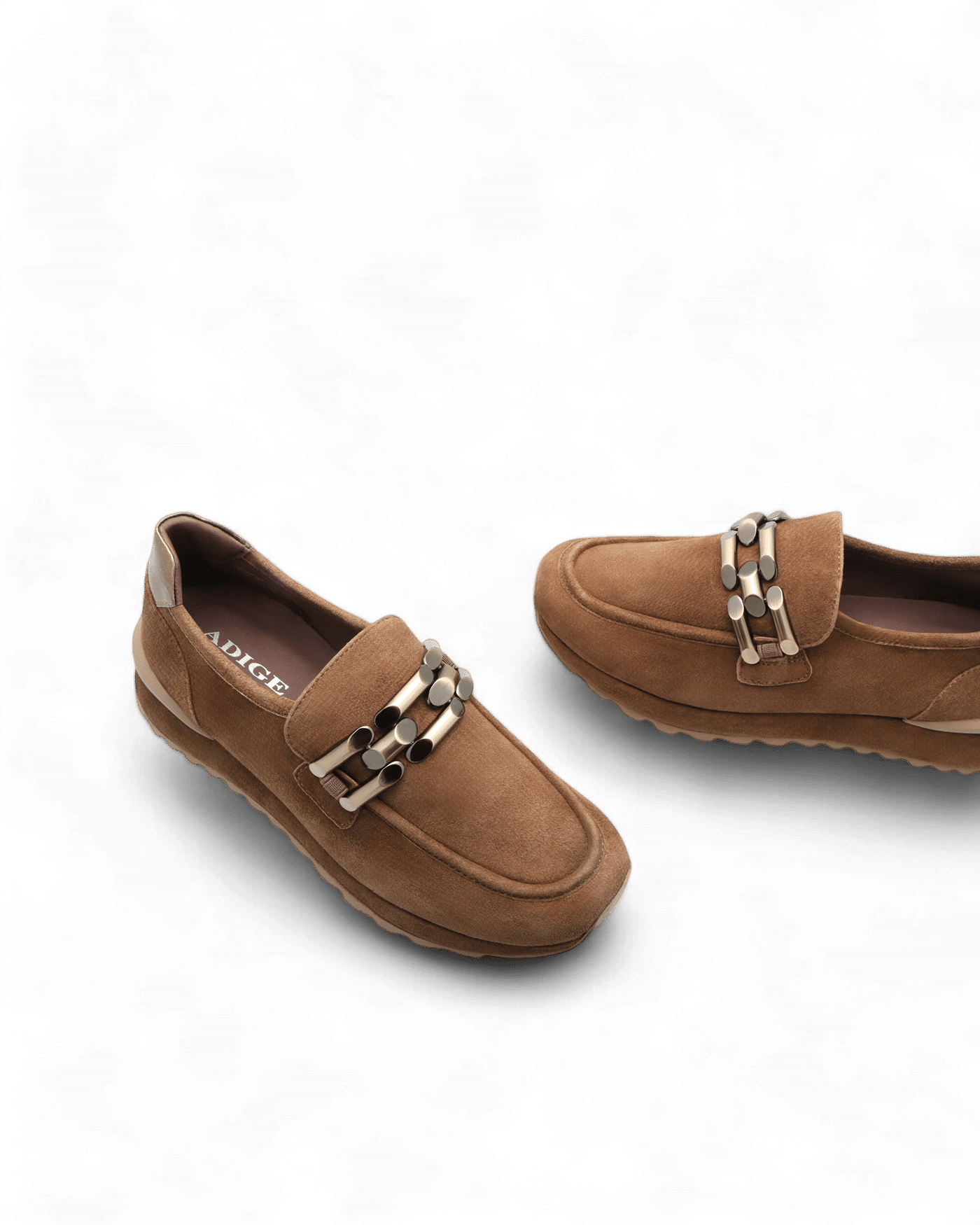 Baskets sans lacets chics camel Yaella