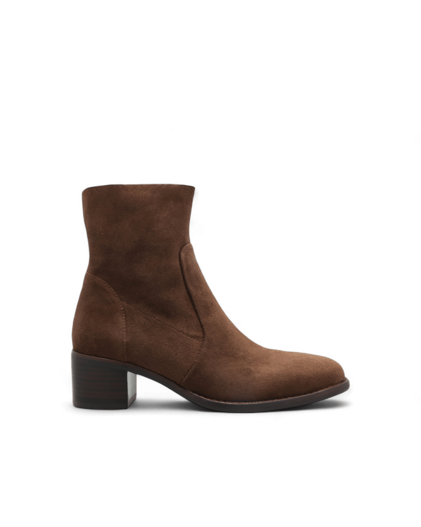 bottine velours marron femme desir adige