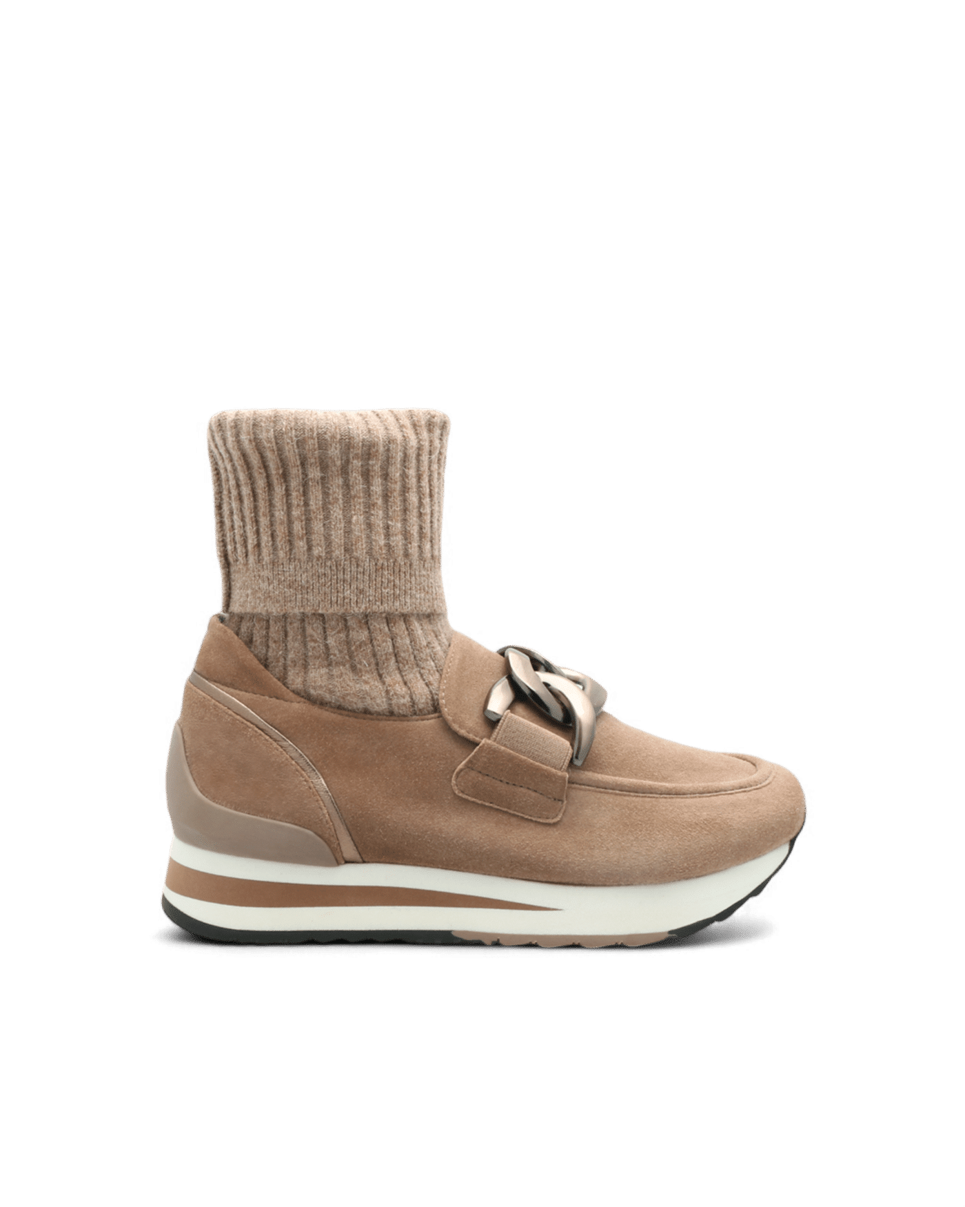 basket chaussette femme camel xiao adige