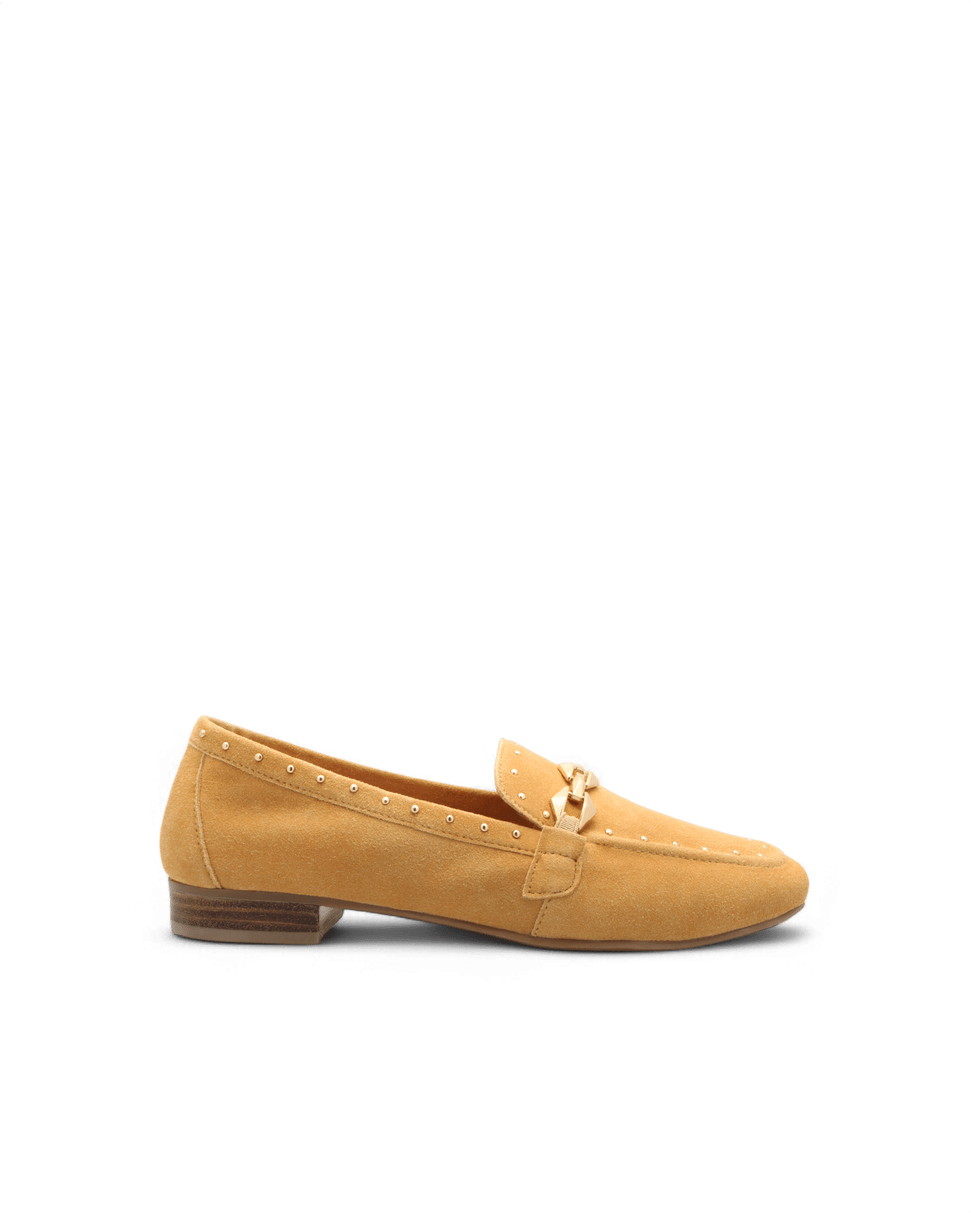 mocassin en daim femme jaune kama adige